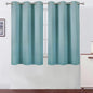 Stone Blue Blackout Curtains/38 x 54 Inch/Set of Two Panels Grommet Living Room by Lemomo