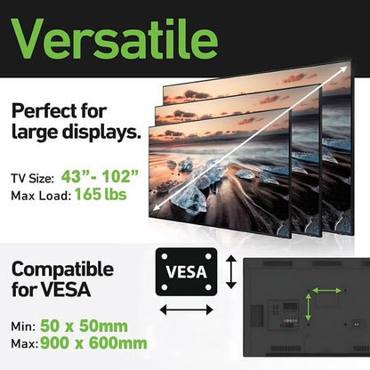 Ultra Slim Flush TV Wall Mount Bracket - Image 2