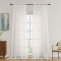 Ivory Bedroom Curtains 96 Length by OVZME