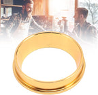 58MM Coffee Dosing Funnel, 304 Stainless Steel Coffee Dosing Ring, Universal Coffee Dosing Ring Replacement for Home Coffee Machine Tools, Gold
