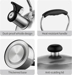 Tea Kettle – 2.64 Quart Stovetop Teapot, Stainless Steel Water Kettle for Camping & Kitchen, Foldable Handle, Gooseneck Spout – Perfect for Coffee & Tea