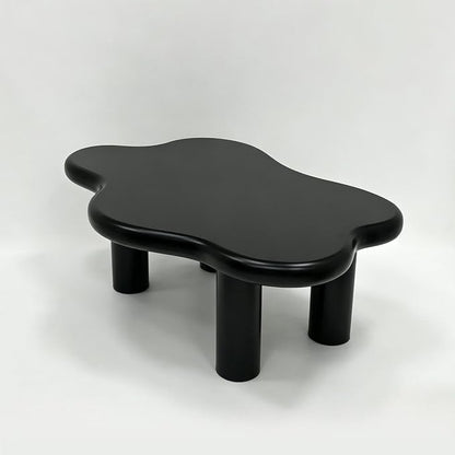 40" Cloud Coffee Table with 4 Round Table Legs, Modern Irregular Center Table - Image 8