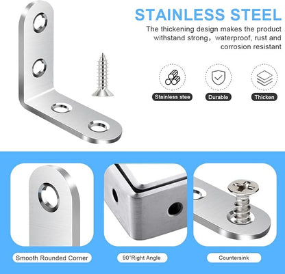 Vicuna R 18PCS L Bracket, Stainless Steel Corner Brace - Image 2