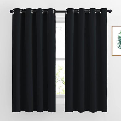 NICETOWN Blackout Curtains 63 inch Length 2 Panels Burg by NICETOWN