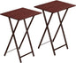 HOOBRO Folding TV Tray Tables, Industrial Snack Tables by HOOBRO