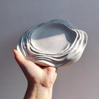 Wehous Irregular Tray Silicone Molds, Wave Flower Tray Resin Concrete Mold, 3D Unique Ocean Wave Shape Storage Container Mold for Epoxy Casting Cement Jewelry Candle Holder Soap Dish Plates DIY Craft