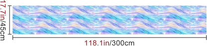HOMETITUTE Pastel Blue Purple Dream Wave Wallpaper Peel and Stick Contact Paper - Image 3