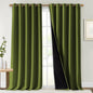 NICETOWN 100% Blackout Blinds, 70 inches x 108 inches, Olive Green, Laundry by NICETOWN