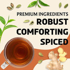 BREWIX, Royal Bengal Masala Chai Tea with Ginger and Cardamom | Loose Leaf CTC TEA (50+ Cups, 3.53oz/100g) Strong Robust & Aromatic, All Natural | Blended with Exotic Spices