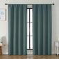Simplebrand Ava Dark Green Blackout Curtains by Simplebrand