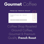 Sarasota Coffee Ground Cubano European French Roast | Dark Roast Gourmet Coffee Grounds | Low Acid, Mold Free, Specialty Grade Bulk Ground Coffee | 5lb (80 oz)