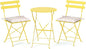 VINGLI Outdoor Folding Bistro Table and Chairs Set of 2, 3-Piece Bistro Set by VINGLI