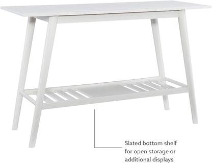 Linon Melissa White Mid Century Console Table - Image 7