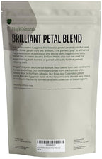 MagJo Naturals Brilliant Flower Petal Blend - Edible blend of calendula, blue cornflower and rose petals, all natural, food-grade, dried floral mix for baking, cocktails & garnish, Packaged in the USA