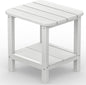 SERWALL Double Adirondack Side Table End Table- White by SERWALL