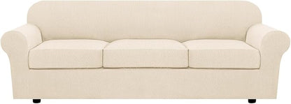 H.VERSAILTEX 4 Piece Stretch Sofa Covers by HVERSAILTEX