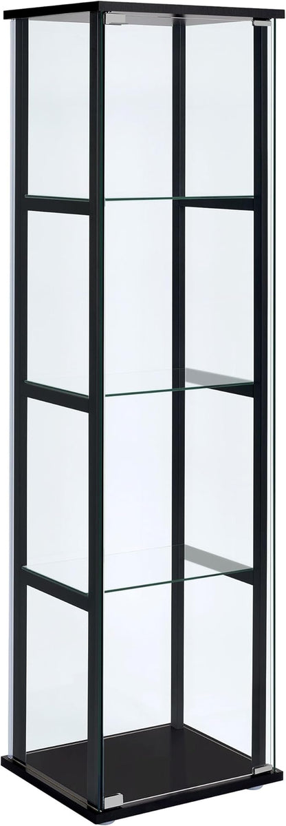 Coaster Home Furnishings Cyclamen 64-inch 5-Tier Clear Tempered Glass Curio by CoasterFineFurniture