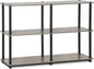 Furinno TURN-N-TUBE Storage Shelves, 3-Tier 47.4 Wide Book Shelf, Corner Shelf by Furinno-FitsYourSpaceFitsYourBudget