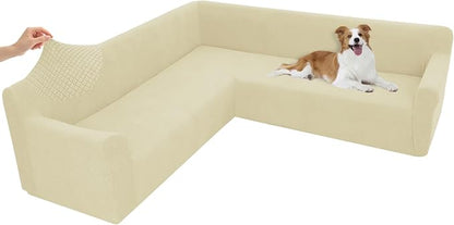 Arfntevss Stretch Sectional Couch Covers L Shaped Corner Sectional Sofa Cover by Arfntevss