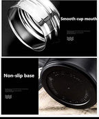 17 oz Car Logo Black Frosted Travel Mugs & Tumblers Vacuum Insulated Stainless Steel Thermal Bottle Fashion Business Thermal Cup for Hot or Cold Drink Coffee Or Tea (fit Maserati)