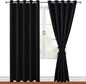 Blackout Curtains for Bedroom, 60 x 84 Inches Long, 2 Panels, Window Curtains by Hiasan