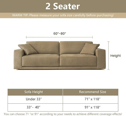 MYSKY HOME Couch Cover for Dogs, Washable Couch Covers, Sofa Covers for - Image 6