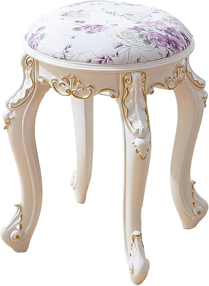 Vintage Vanity Stool Vanity Chair, Round & Rectangular Makeup Stool, Cute by Unknown