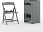 Flash Furniture Hercules Set of 10 Kids Gray Resin Folding Chair by FlashFurniture