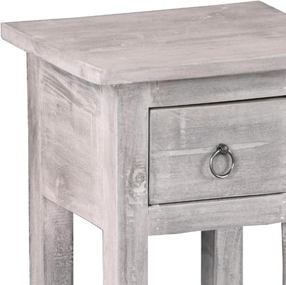 Sunset Trading Shabby Chic Cottage Accent Table, Distressed Light Gray - Image 7