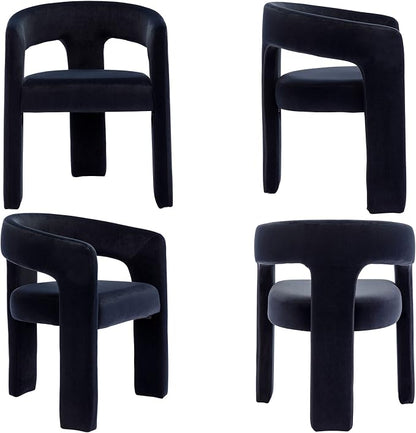 VESCASA Velvet Barrel Dining Chair - Image 7