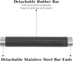 Italian Espresso Tapping Box, Stainless Steel Coffee Grinding Tapping Box, With Detachable Tapping Rod And Anti Slip Rubber Base (Black-S)