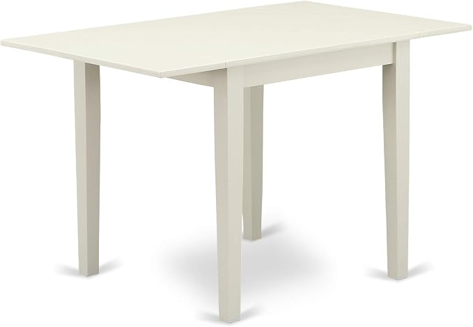 East West Furniture NDVA5-LWH-C 5 Piece Modern Dining Table Set Includes a - Image 3