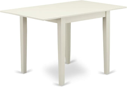 East West Furniture NDVA5-LWH-C 5 Piece Modern Dining Table Set Includes a - Image 3