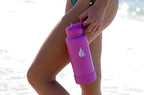 HYDRO CELL Stainless Steel Insulated Water Bottle with Straw - For Cold & Hot Drinks - Metal Vacuum Flask with Screw Cap and Modern Leakproof Sport Thermos for Adults (Fuchsia 32oz)