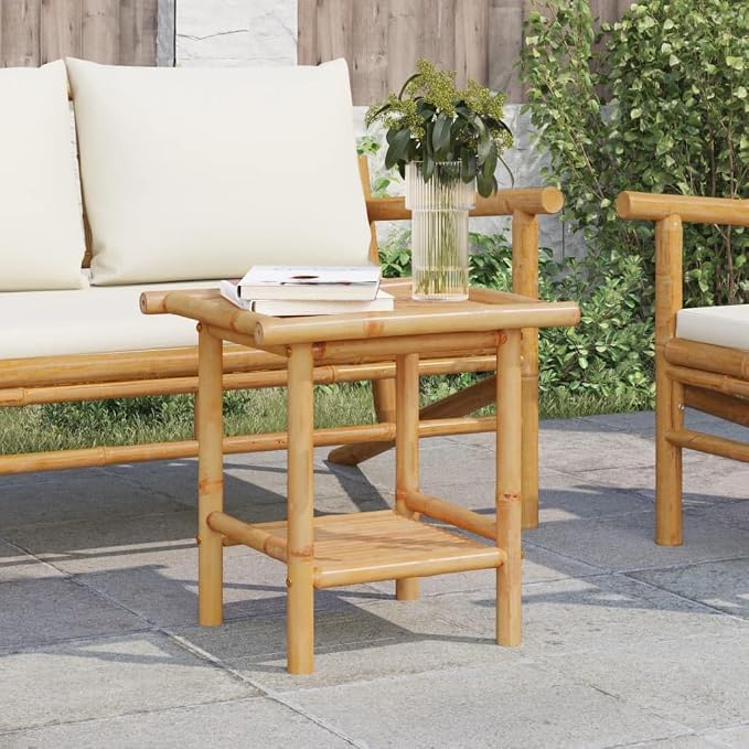 Natural Bamboo Fiber Coffee Table Square Modern Eco-Friendly Furniture by Unknown