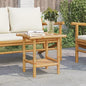 Bamboo Fiber Coffee Table with Storage Shelf, Eco-Friendly Modern Square End by WENYUFURN