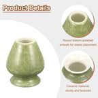 HARFINGTON Ceramic Chasen Stand 70mm Matcha Whisk Holder Teas Set Whisks Stand Traditional Matcha Tea Chasen Holder Tea Set Accessories for Tea Tasting, Matcha Green