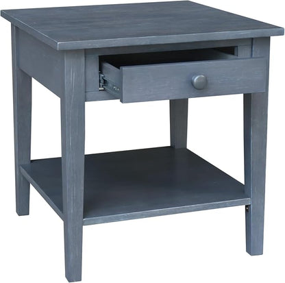 IC INTERNATIONAL CONCEPTS Spencer Gray Wood End Table - Image 7