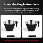 MHW-3BOMBER Espresso Shot Cups with Handle Espresso Measuring Cup Dishwasher Safe 2 Pack Stainless Steel Pouring Cup for Tomato Sauce|Steak Sauce|Dessert|Beverage (Matte Glossy) G6196-OS