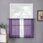 Tollpiz Sheer Tier Curtains Kitchen Linen Textured Half Curtain Sheers Light by Tollpiz