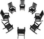 THOEOE Oversized Rocking Chair Set of 8, Outdoor Rocking Chair by THOEOE