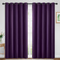 Yakamok Room Darkening Curtains 70x84 inch Length Purple-Living Room | 2 panels by Yakamok