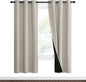 NICETOWN Natural Blackout Curtains 70 inches Long, 2 Pieces, Full Light by NICETOWN