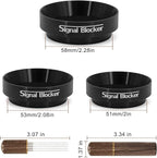 54mm Espresso Dosing Funnel: Coffee Dosing Funnel for Breville - 54mm Portafilter Funnel Magnetic Coffee Dosing Ring Aluminium Metal | Espresso Machine Accessories Bundle Including Espresso WDT Tool