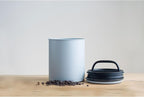 Planetary Design Airscape Kilo Coffee Storage Canister - US Patented Inner Plunger Lid Removes Excess Oxygen - Don't Buy airtight, Buy AIR-Less - Holds 2.2 lbs Coffee Beans - (Matte Gray)