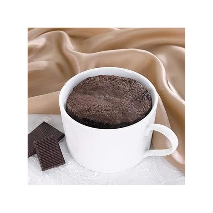 FITWISE - High Protein Mug Cake Mix, 15g Protein, Low Calorie, Low Net Carbs, Low Fat, High Fiber, Gluten Free, Ideal Protein Compatible, 7 Servings Per Box (Chocolate)