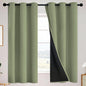 SimpleHome Sage 100% Blackout Curtains Room Darkening Living Room 63 Inch | by SimpleHome