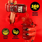 Drink Weird Organic Agua de Jamaica Hibiscus Black Tea – 16oz Cans, 160mg Organic Caffeine, Pack of 12 – Bold & Refreshing Energy Drink Alternative