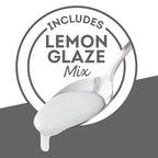 Krusteaz Meyer Lemon Pound Cake Mix with Lemon Glaze Mix, 16.5-Ounce Box (Pack of 12)
