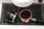 IKAPE Coffee Products, 51MM Coffee Distributor, Gravity Adaptive Espresso Distributor Fits All 51MM Espresso Portafilter, Compatible with 51MM Delonghi Bottomless Portafilter (Black)